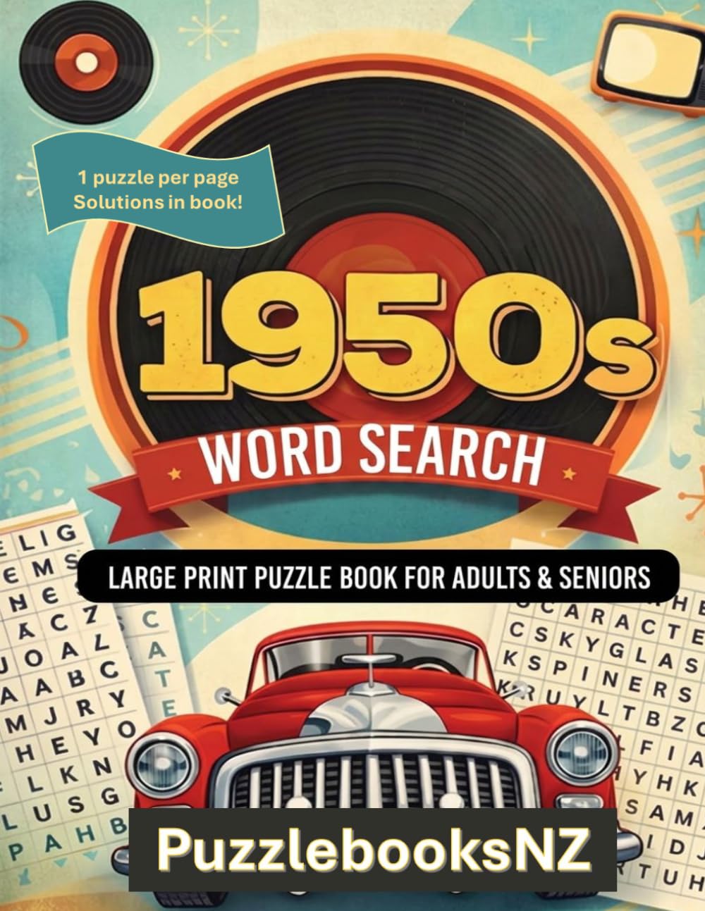 1950's Word Search book cover