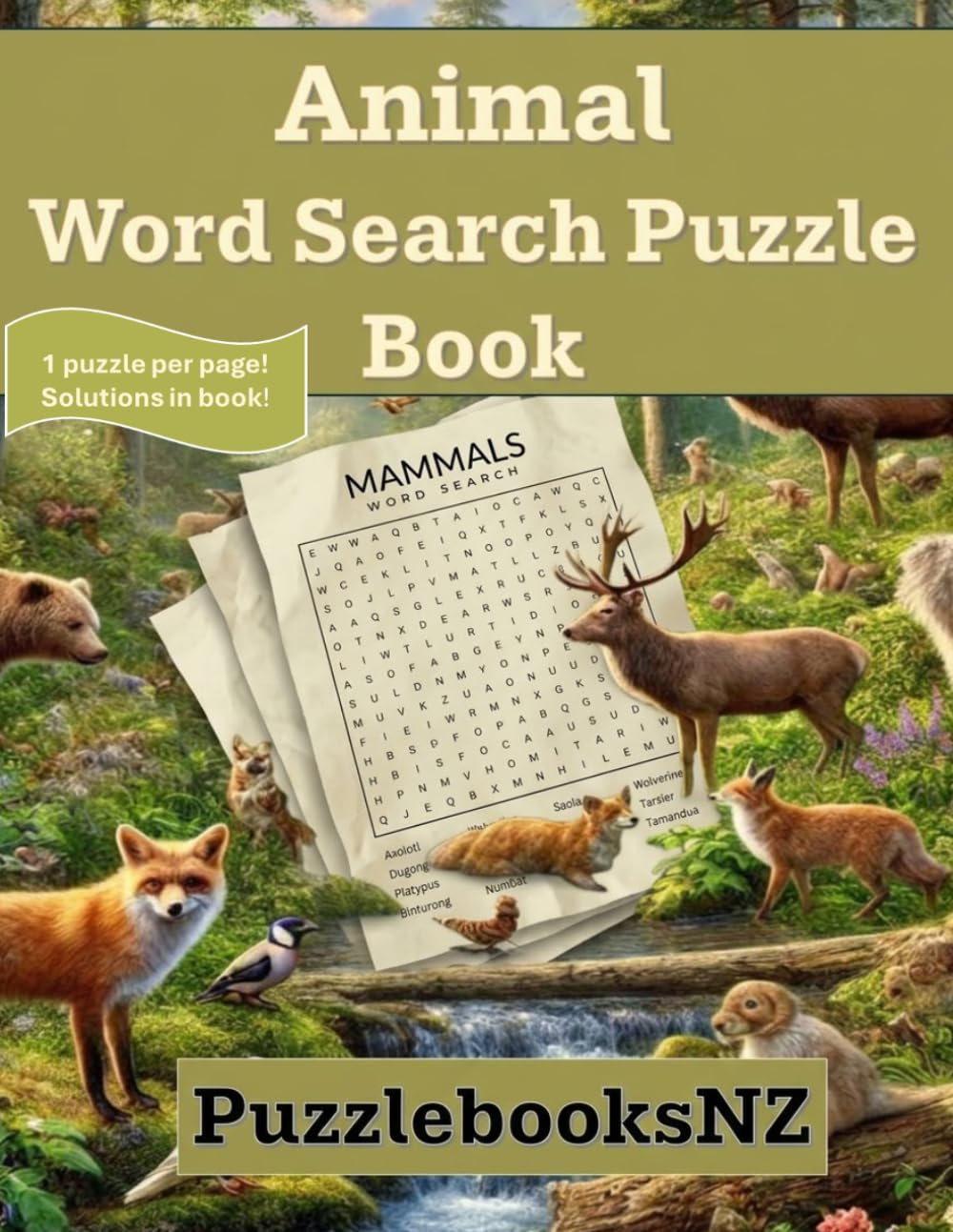 Animal Word Search book cover