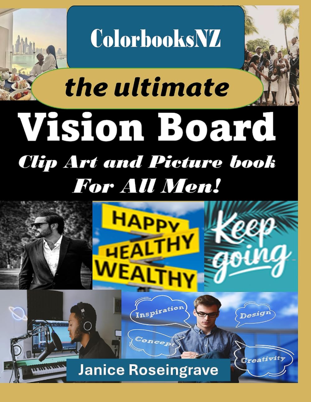 Vision Board Book for Men book cover