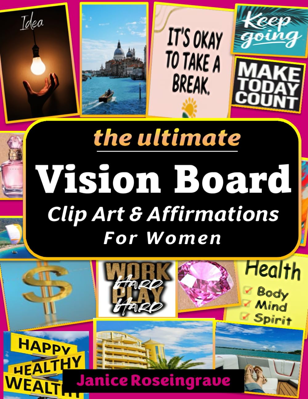 Vision Board Book for Women book cover